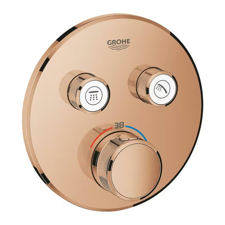 Potinkinė termostatinė dušo maišytuvas Grohe Grohtherm smartcontrol, variantas warm sunset, su smartcontrol valdymu