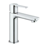 Chromuotas svirtinis praustuvo maišytuvas Grohe Lineare su click-clack ir minimalistinio dizaino