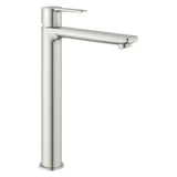 Aukšta svirtinis praustuvo maišytuvas Grohe Lineare, supersteel apdailos pro laisvai pastatomas praustuvas