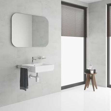 Chromuotas svirtinis stovintis praustuvo maišytuvas Grohe Lineare su click-clack