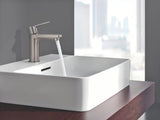 Praustuvo svirtinis maišytuvas Grohe Lineare, apdaila supersteel su click-clack, su trumpu snapu