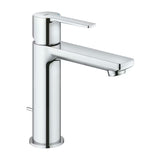 Chromo spalvos svirtinis praustuvo maišytuvas Grohe Lineare su standartiniu snapu
