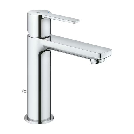 Chromo spalvos svirtinis praustuvo maišytuvas Grohe Lineare su standartiniu snapu