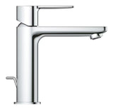 Chromo spalvos svirtinis praustuvo maišytuvas Grohe Lineare su standartiniu snapu