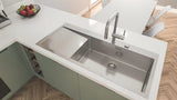 Virtuvinis maišytuvas Grohe Minta supersteel su aukštu pasukamu snapu ir ištraukiama dušo galvute