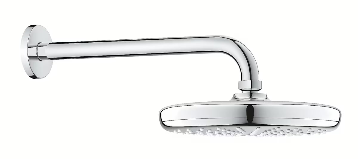 Viršutinis dušas Grohe Tempesta 210 su dušo laikikliu, chromo spalvos, Rain srovė