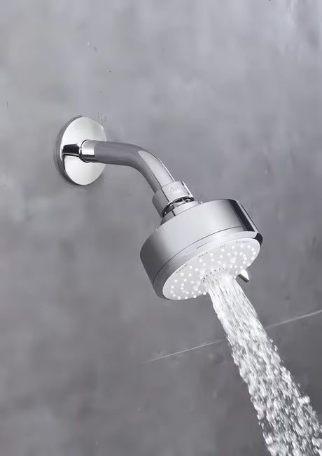 Chromuota viršutinis dušas Grohe New Tempesta Cosmopolitan su keturiomis srovėmis ir taupiu vandens srautu
