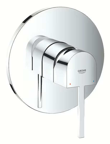 Potinkinė svirtinis dušo maišytuvas Grohe Plus chromo spalvos, su metaline rankenėle