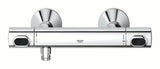 Grohe Precision Flow termostatinė dušo maišytuvas chromo spalvos, su dušo komplektu ir stovu
