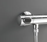 Grohe Precision Flow termostatinė dušo maišytuvas chromo spalvos, su dušo komplektu ir stovu
