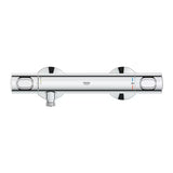 Termostatinė sieninė dušo maišytuvas Grohe Precision Flow chromo spalvos su SafeStop ir EcoJoy