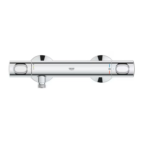 Termostatinė sieninė dušo maišytuvas Grohe Precision Flow chromo spalvos su SafeStop ir EcoJoy