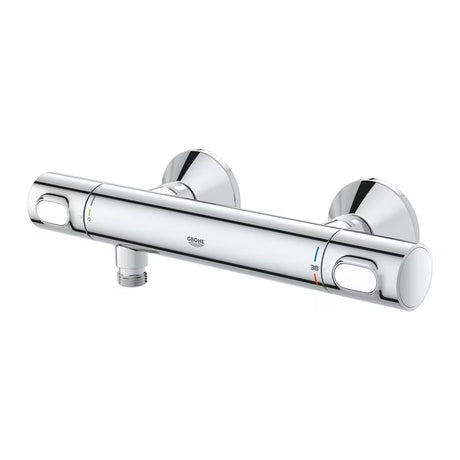 Termostatinė sieninė dušo maišytuvas Grohe Precision Flow chromo spalvos su SafeStop ir EcoJoy