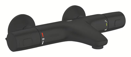 Grohe Precision Trend termostatinė vonios maišytuvas matinės juodos spalvos pro, skirtas montuoti ant sienos