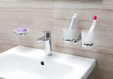 Chromuota svirtinis praustuvo maišytuvas Grohe bauedge su spaudžiamuoju dugno vožtuvu