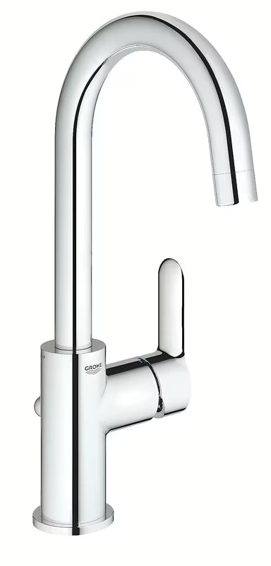 Chromuota praustuvo maišytuvas Grohe Project su svirtiniu valdymu ir dugno vožtuvu