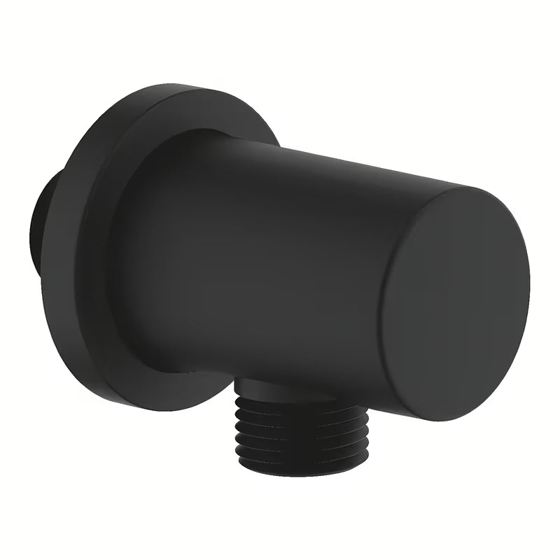Išvadas potinkinis Grohe Rainshower su apvalia rozete, phantom black spalvos.