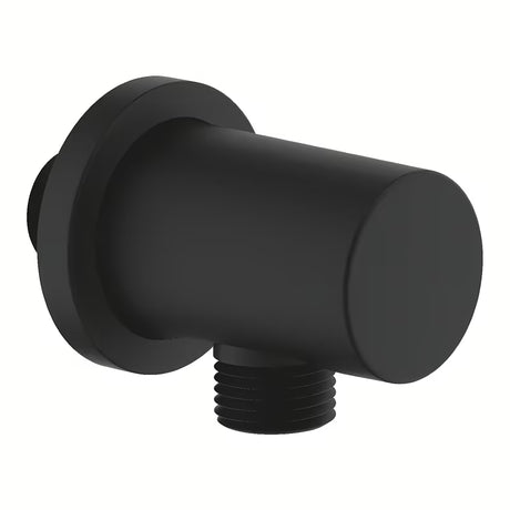 Išvadas potinkinis Grohe Rainshower su apvalia rozete, phantom black spalvos.