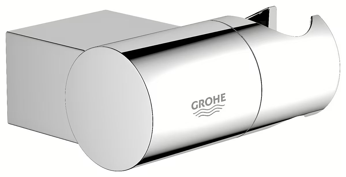 Sieninis reguliuojamas dušo laikiklis Grohe Rainshower chromo spalvos su GROHE StarLight paviršiumi.