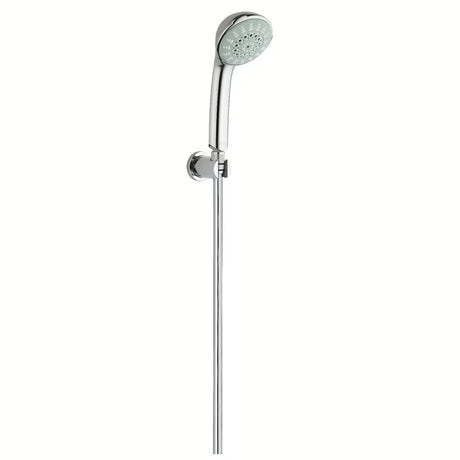 Chrominis nejudantis sieninis dušo laikiklis Grohe Rainshower su apvalia rozete