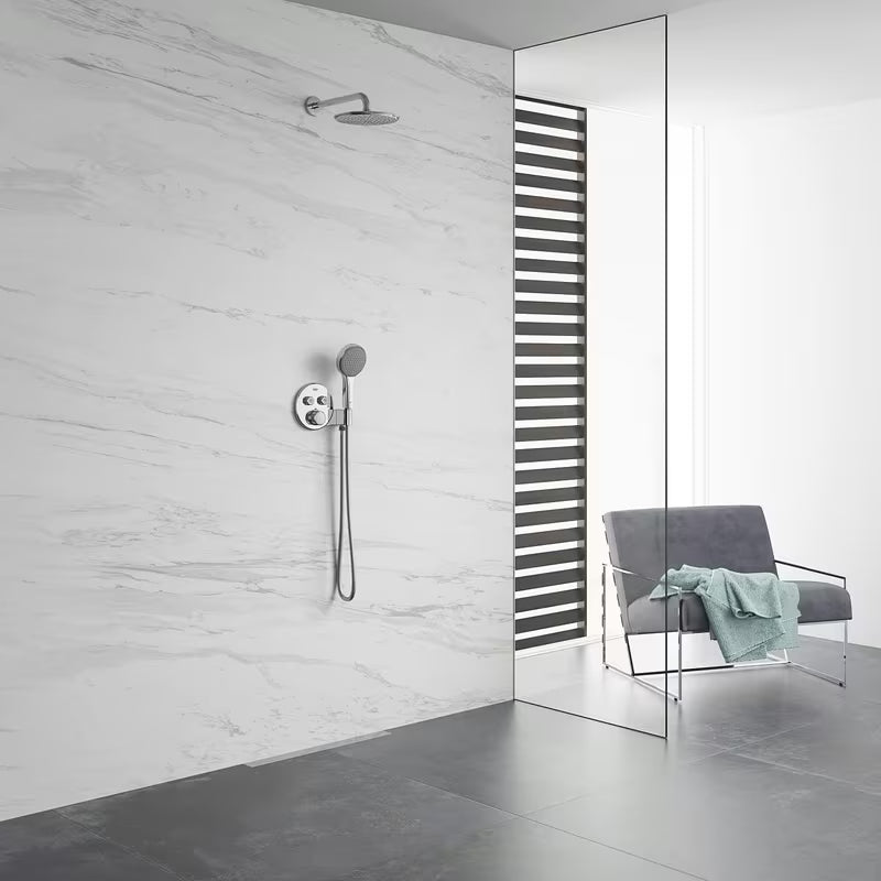 Chromuotas metalinis dušo galvos alkūnė Grohe Rainshower, 286 mm ilgio, pro viršutiniam dušui