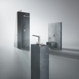 Viršutinis dušas Grohe Rainshower 310 Mono Cube su sieniniu dušo laikikliu, apdaila supersteel.