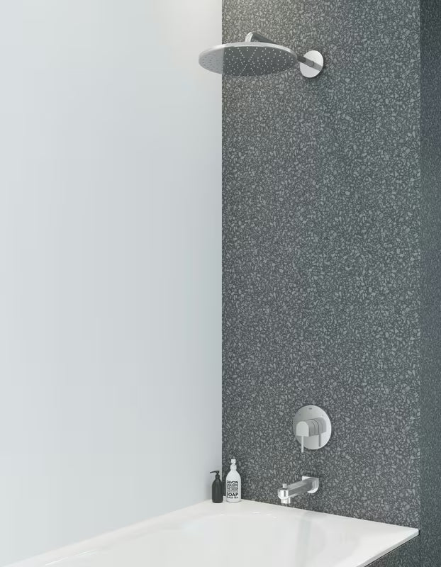Chromuota viršutinis dušas Grohe Rainshower 310 Mono su sieniniu dušo laikikliu