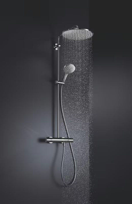 Apvali viršutinis dušas Grohe Rainshower 310 Mono, chromo spalvos, su PureRain srove