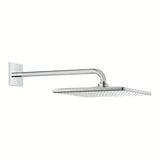Chromuota viršutinis dušas Grohe Rainshower 310 Mono Cube su dušo laikikliu pro, montuojama ant sienos