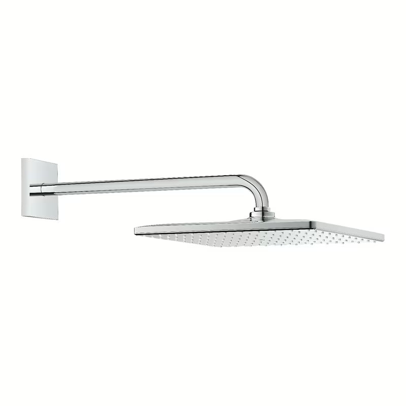 Chromuota viršutinis dušas Grohe Rainshower 310 Mono Cube su dušo laikikliu pro, montuojama ant sienos