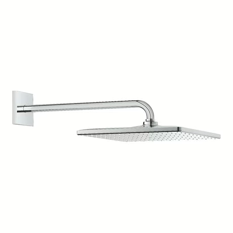 Chromuota viršutinis dušas Grohe Rainshower 310 Mono Cube su dušo laikikliu pro, montuojama ant sienos