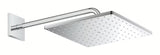 Chromuota viršutinis dušas Grohe Rainshower 310 Mono Cube su dušo laikikliu pro, montuojama ant sienos
