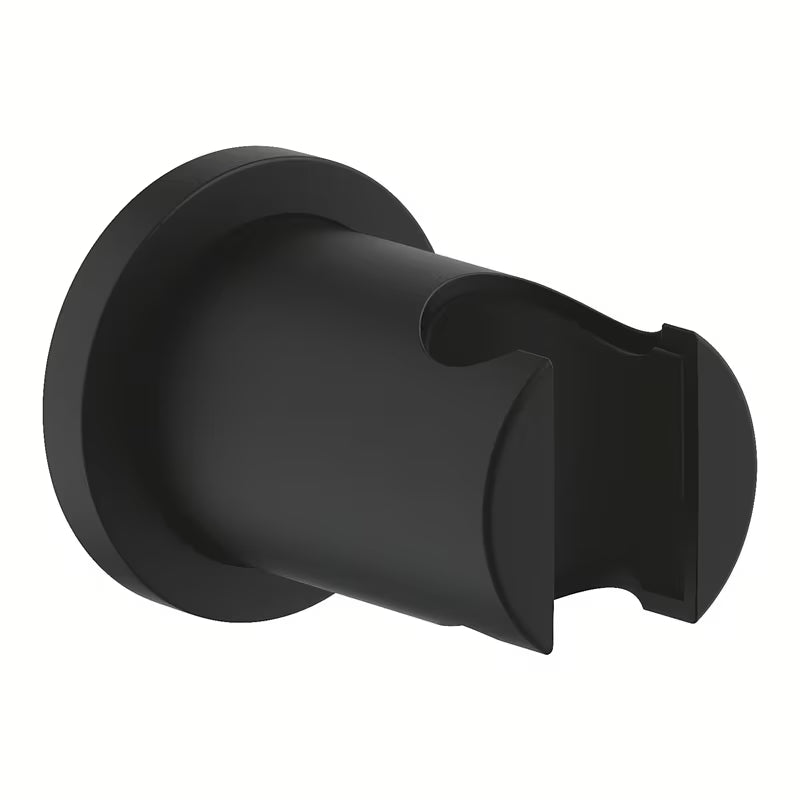 Nejudantis dušo laikiklis Grohe Rainshower neutral su apvalia rozete, phantom black spalvos.