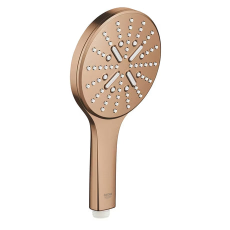 Rankinis dušas Grohe Rainshower smartactive 130, paviršius brushed warm sunset, su mygtuku SmartTip