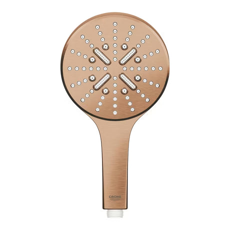 Rankinis dušas Grohe Rainshower smartactive 130, paviršius brushed warm sunset, su mygtuku SmartTip