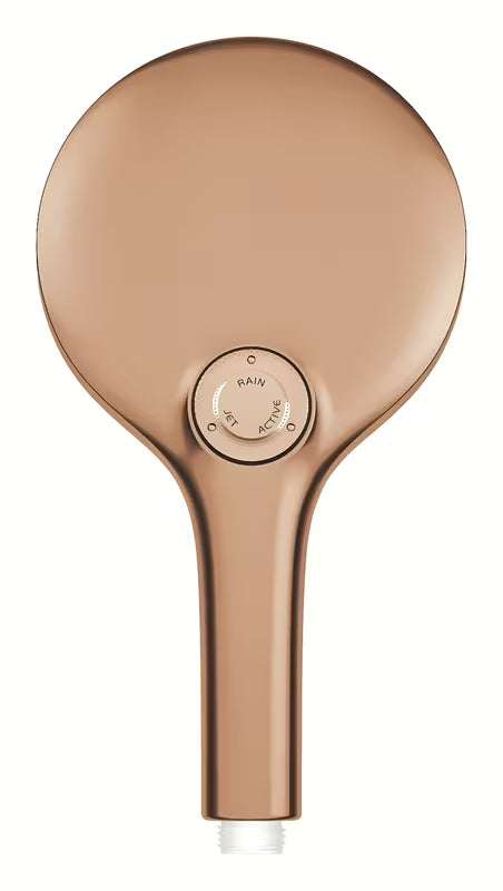 Rankinis dušas Grohe Rainshower smartactive 130, paviršius brushed warm sunset, su mygtuku SmartTip