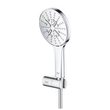 Chromuotas dušo komplektas Grohe Rainshower smartactive 130 su rankine dušo galvute, laikikliu ir 1500 mm žarna