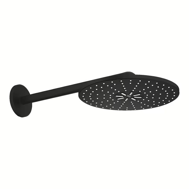Grohe Rainshower smartactive viršutinis dušas su 430 mm dušo laikikliu, phantom black spalvos
