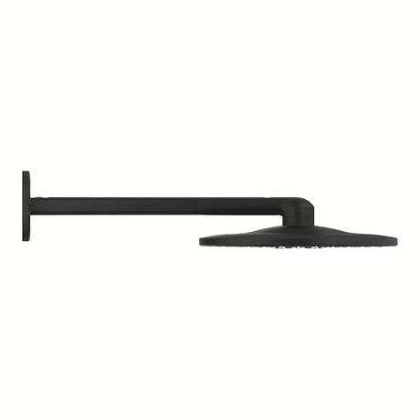 Grohe Rainshower smartactive viršutinis dušas su 430 mm dušo laikikliu, phantom black spalvos