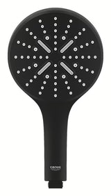 Rankinis dušo galvutė Grohe Rainshower Smartactive phantom black su 3 srovėmis ir SmartTip valdymu