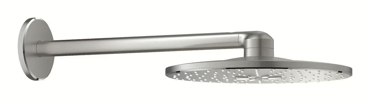 Viršutinis dušas Grohe Rainshower smartactive 310 su dušo laikikliu, paviršius supersteel