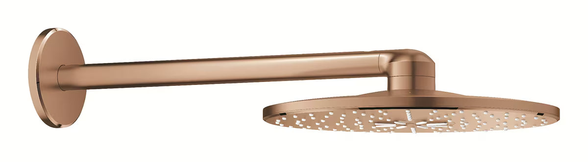 Viršutinis dušas Grohe Rainshower smartactive 310 su dušo laikikliu, apdaila – šukuotas Warm Sunset