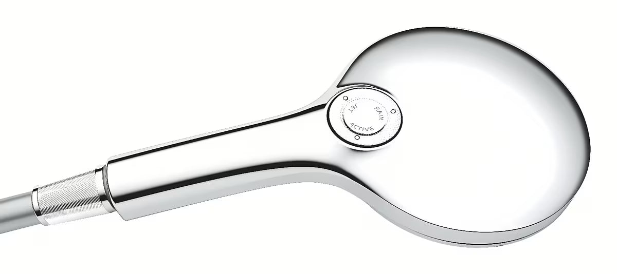 Chromuotas rankinis dušelis Grohe Rainshower smartactive su 3 funkcijomis, skersmuo 13