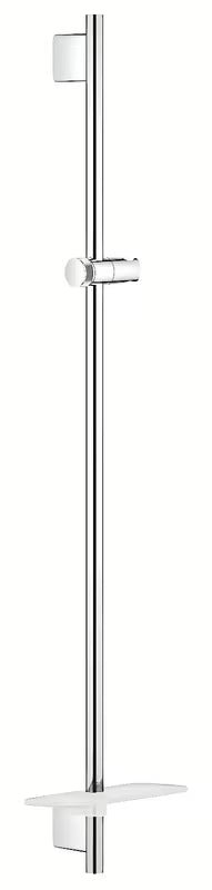 Dušo stovas Grohe Rainshower smartactive 900 mm, chromo spalvos, su lentynėle EasyReach ir reguliuojamu laikikliu.