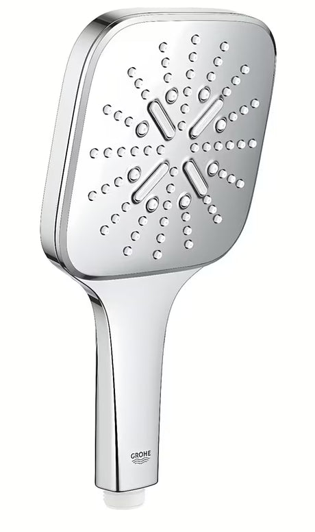 Rankinis dušas Grohe Rainshower 130 SmartActive Cube chromo spalvos, su trimis srovės režimais