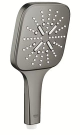 Rankinė dušo galvutė Grohe Rainshower 130 SmartActive Cube, šukuoto hard graphite spalvos