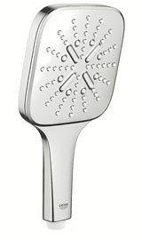 Rankinė dušo galvutė Grohe Rainshower 130 SmartActive Cube, supersteel paviršiaus, su trimis srovės režimais.