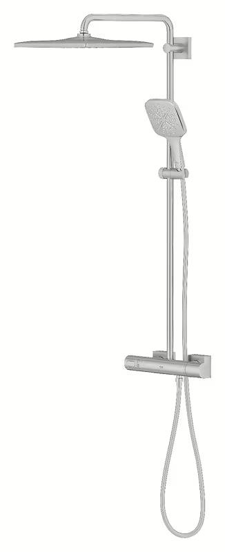 Grohe Rainshower System dušo sistema su termostatiniu maišytuvu, apdaila supersteel