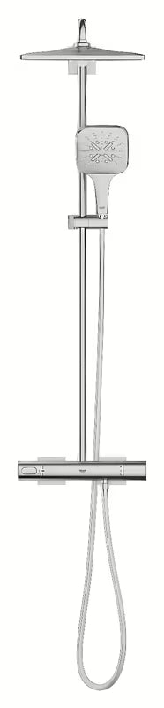 Grohe Rainshower System dušo sistema su termostatiniu maišytuvu, apdaila supersteel