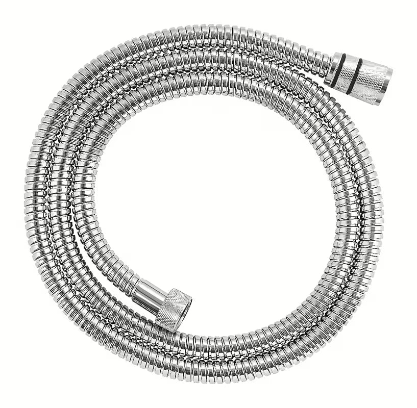 Chromo spalvos dušo žarna Grohe Rotaflex 1500 mm su pasukamu TwistStop kūgiu ir universalia G 1/2" jungtimi.